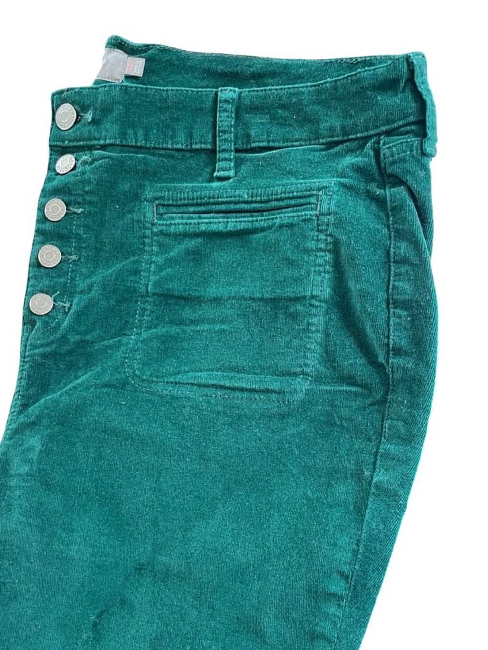 Torrid Green Corduroy Pants High Rise Button Fly Womens Plus Size 22 Short